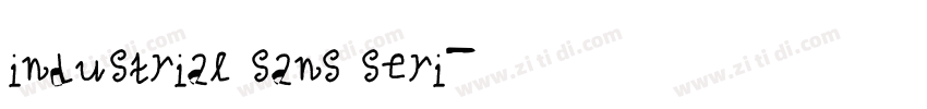 industrial sans seri字体转换